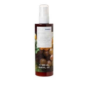 Korres Body Serum Spray with Brown and White Label
